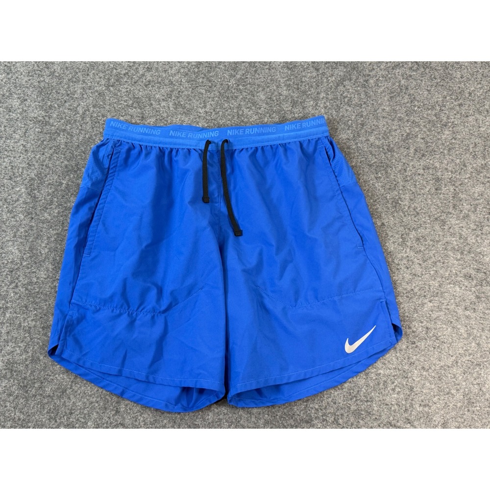 Nike Stride 7" Unlined Running Shorts Mens Small Royal Blue DM4741-480 Excellent